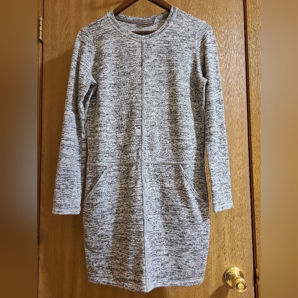 Athleta Destiny Techie Sweater Dress Heather Gray - Picture 2 of 11